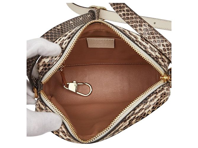 Gucci GG Marmont Python Schultertasche Braun - Ansicht 8