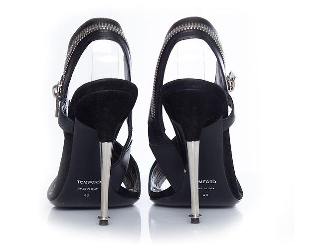 Tom Ford Leather zipper sandals - view 3