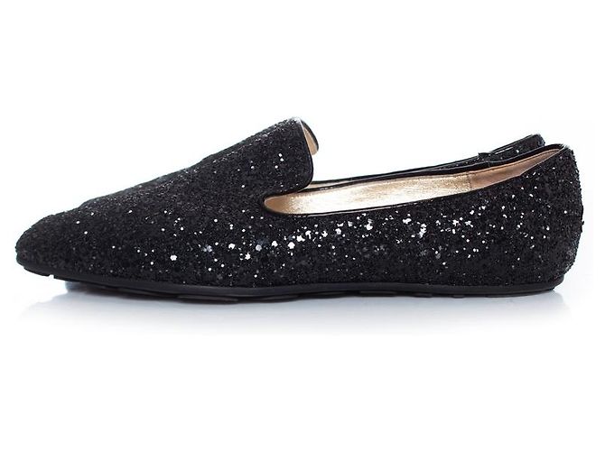 Mocassini glitter Jimmy Choo neri Nero - vista 2