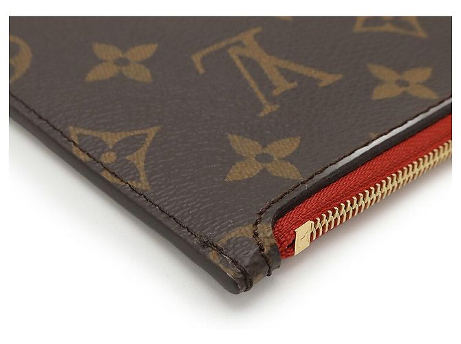 Pochette Neverfull Monogram Louis Vuitton Rosso - vista 3