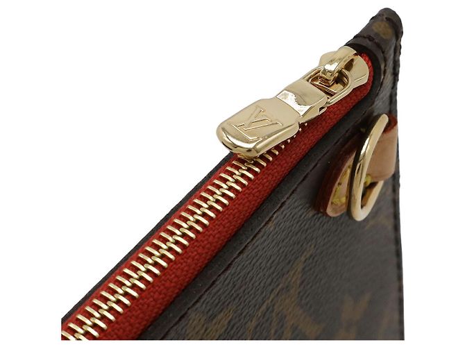 Pochette Neverfull Monogram Louis Vuitton Rosso - vista 4