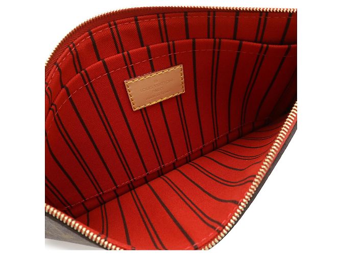 Pochette Neverfull Monogram Louis Vuitton Rosso - vista 5