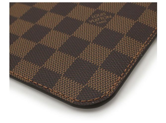 Pochette Neverfull MM Damier Louis Vuitton Marrone - vista 3