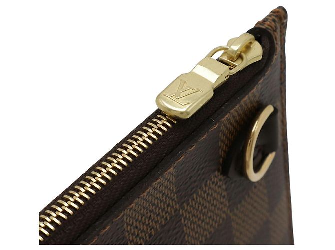 Pochette Neverfull MM Damier Louis Vuitton Marrone - vista 4
