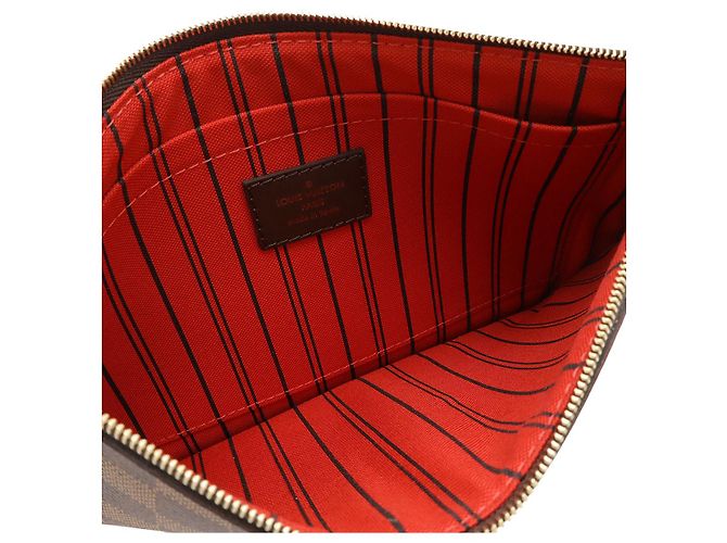 Pochette Neverfull MM Damier Louis Vuitton Marrone - vista 5