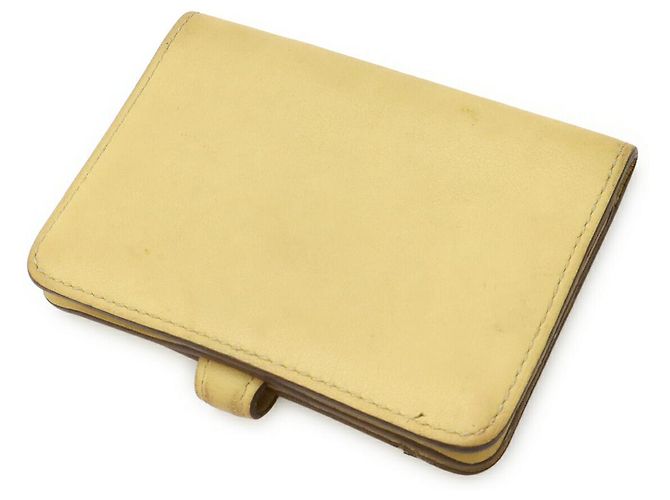 Tarjetero Dogon en Veau Swift de Hermès Amarillo - vista 2