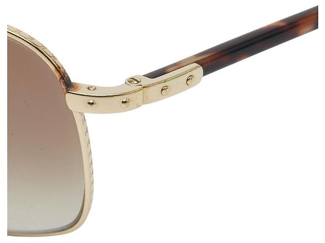 Occhiali da sole Conspiration Louis Vuitton D'oro Metallico - vista 4