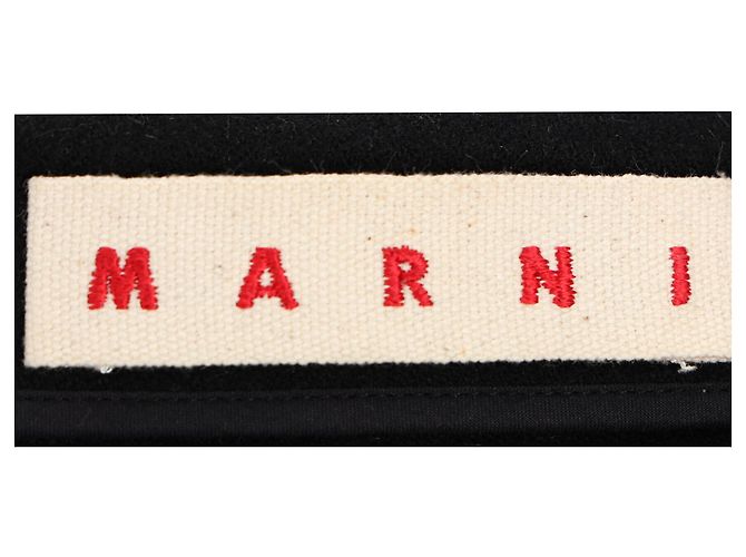 Schwarzer Wollpullover mit Reißverschlussdetails an der Schulter von Marni - Ansicht 4