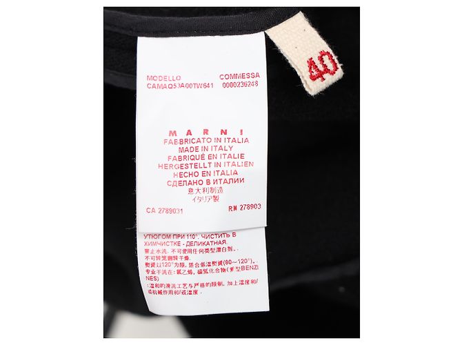 Schwarzer Wollpullover mit Reißverschlussdetails an der Schulter von Marni - Ansicht 5