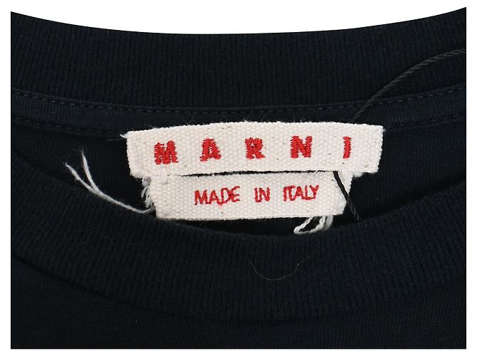 T-shirt a maniche lunghe in cotone multicolore con stampa floreale Marni - vista 5
