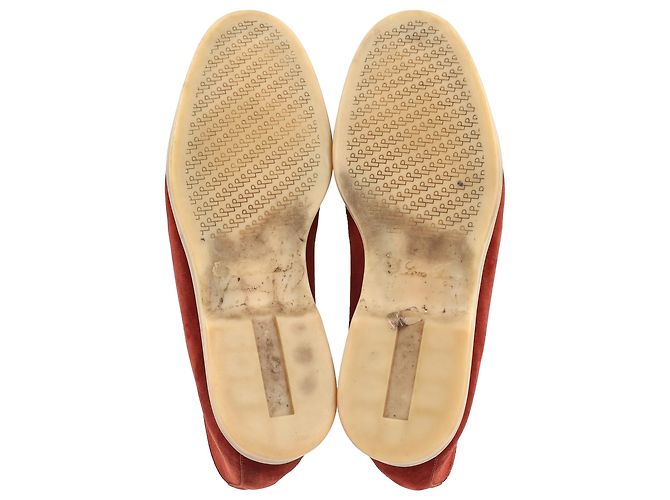 Stivaletti Loro Piana Open Walk in suede bordeaux - vista 6