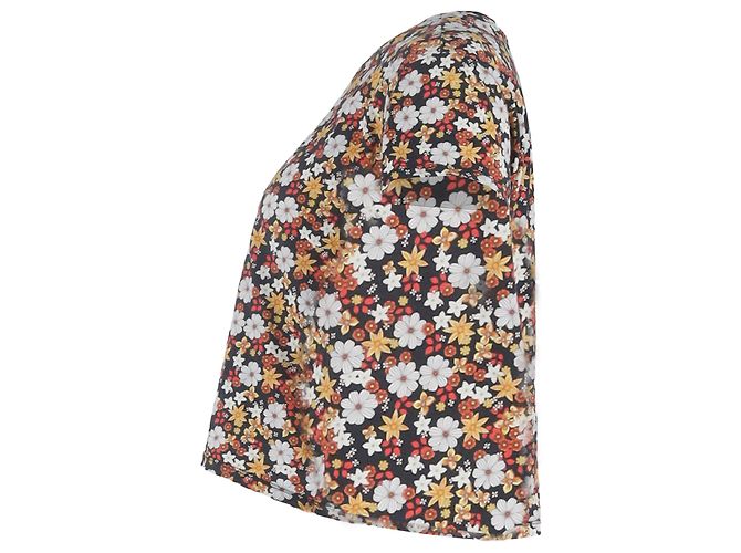 T-shirt con stampa floreale Sandro in cotone multicolore - vista 2