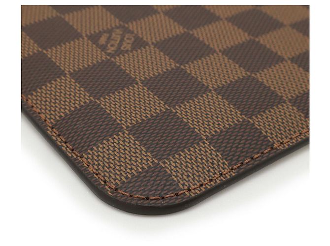 Pochette Neverfull MM Damier Louis Vuitton Marrone - vista 3