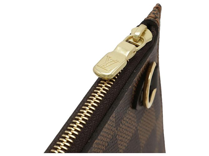 Pochette Neverfull MM Damier Louis Vuitton Marrone - vista 4