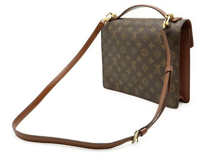 Borsa Monceau 28 Monogramma Louis Vuitton Marrone - vista 2