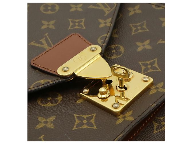 Borsa Monceau 28 Monogramma Louis Vuitton Marrone - vista 9