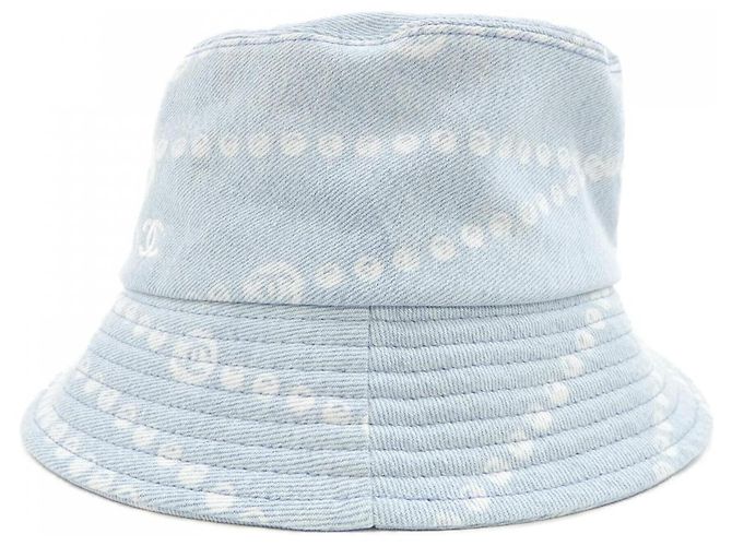Chanel Hat Cotton Hat Blue - view 2