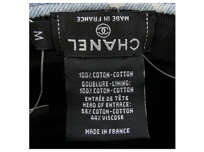 Chanel Hat Cotton Hat Blue - view 3