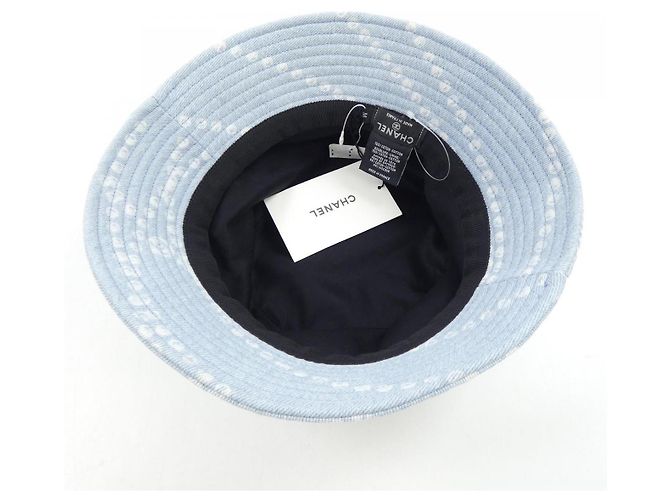 Chanel Hat Cotton Hat Blue - view 5