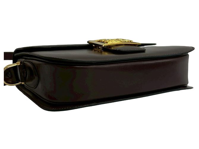 Céline Borsa a spalla in pelle CELINE Carriage in marrone - vista 7
