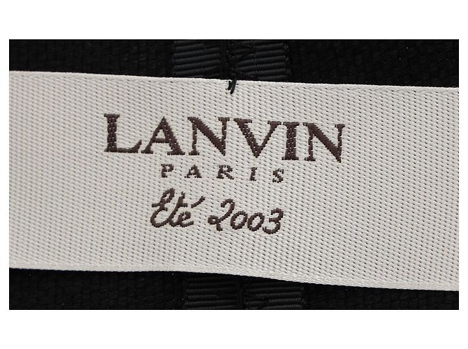 Abrigo Abierto Lanvin en Algodón Negro - vista 4