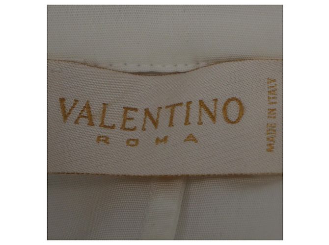Camisa de botão adornada Valentino Garavani em algodão branco - vista 4