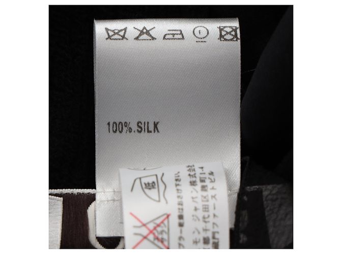 Blusa in seta nera a maniche lunghe plissettata e trasparente Chloé - vista 5