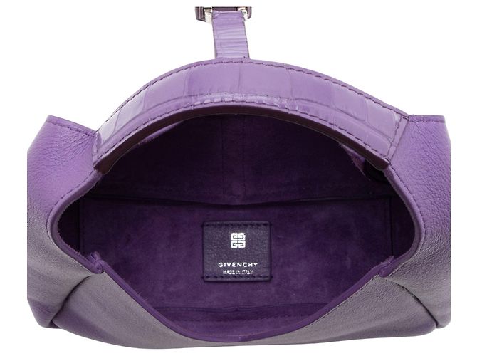 Givenchy Mini G Hobo aus Kalbsleder Lila - Ansicht 6