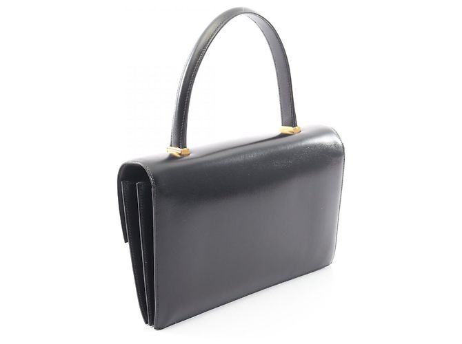 Borsa a mano Piano Hermès in pelle nera Nero - vista 8