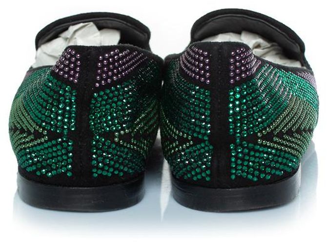 Mocassini con strass Giuseppe Zanotti Multicolore - vista 3