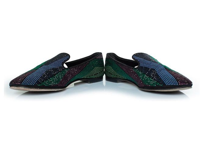 Mocassini con strass Giuseppe Zanotti Multicolore - vista 6