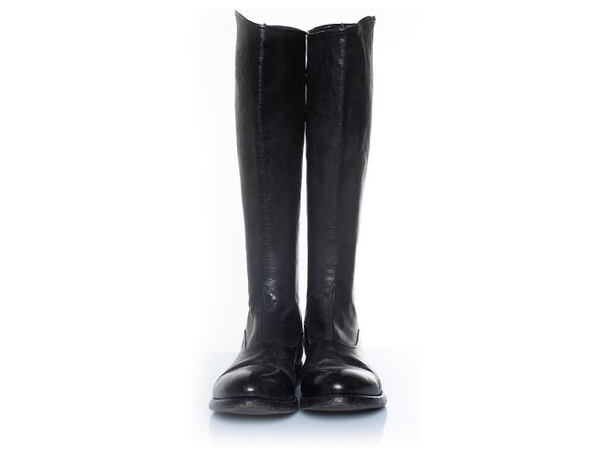 Autre Marque Botas de montar de cuero Alberto Fasciani Negro - vista 3