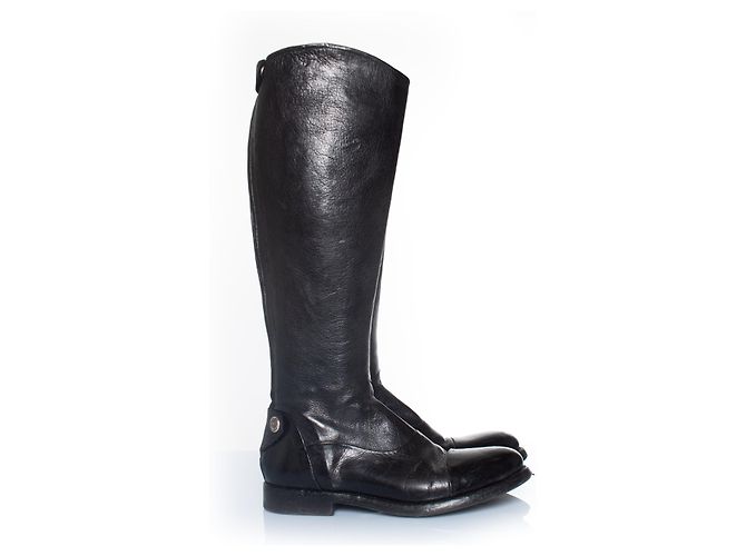 Autre Marque Botas de montar de cuero Alberto Fasciani Negro - vista 5