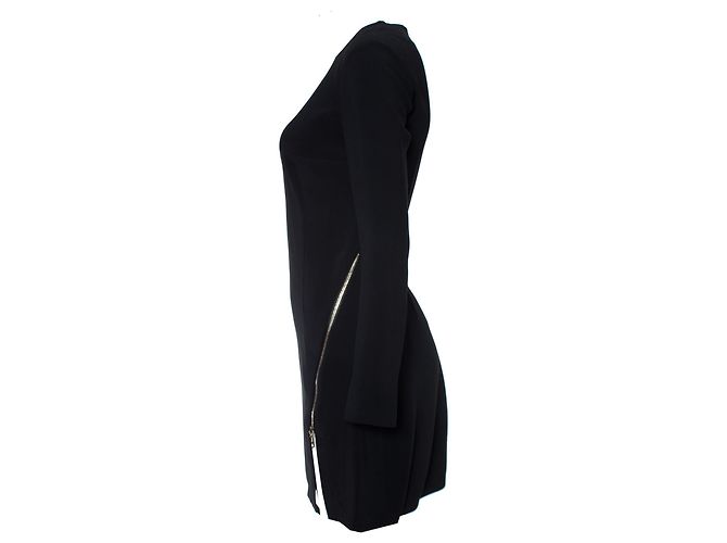 Elisabetta Franchi Ein-Ärmel-Kleid. Schwarz - Ansicht 3
