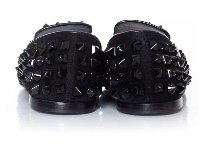 Mocassini in suede con borchie Philipp Plein in nero - vista 3