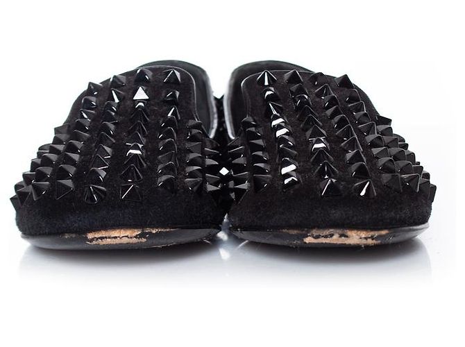 Mocassini in suede con borchie Philipp Plein in nero - vista 4