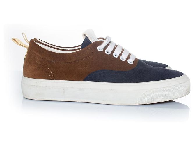 Closed Sneakers in suede chiusi marroni e blu Marrone - vista 4