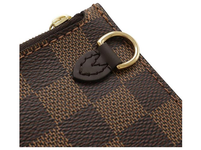 Pochette Neverfull MM Damier Louis Vuitton Marrone - vista 4