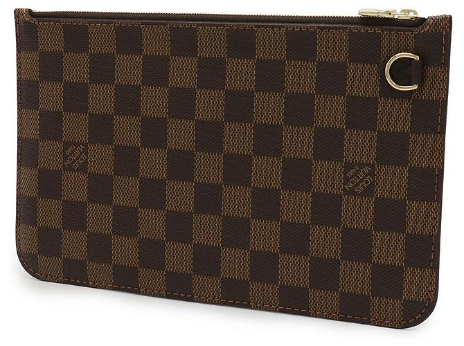 Pochette Louis Vuitton Damier Neverfull MM Marrone - vista 2