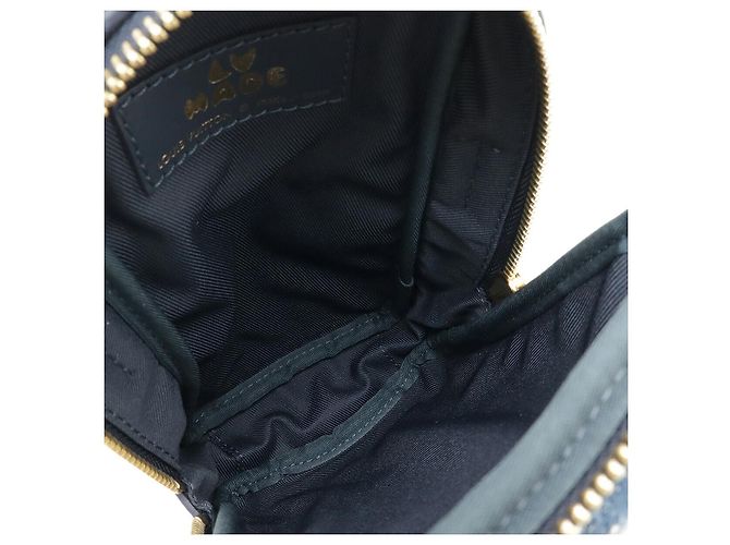 Borsa Doppia per Telefono in Denim Monogram Louis Vuitton Blu - vista 6