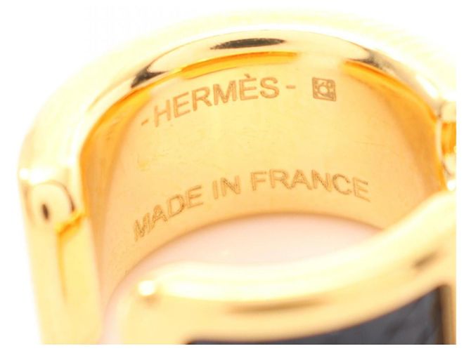 Orecchino Oran PM Hermès Oro/Nero D'oro Metallico - vista 3