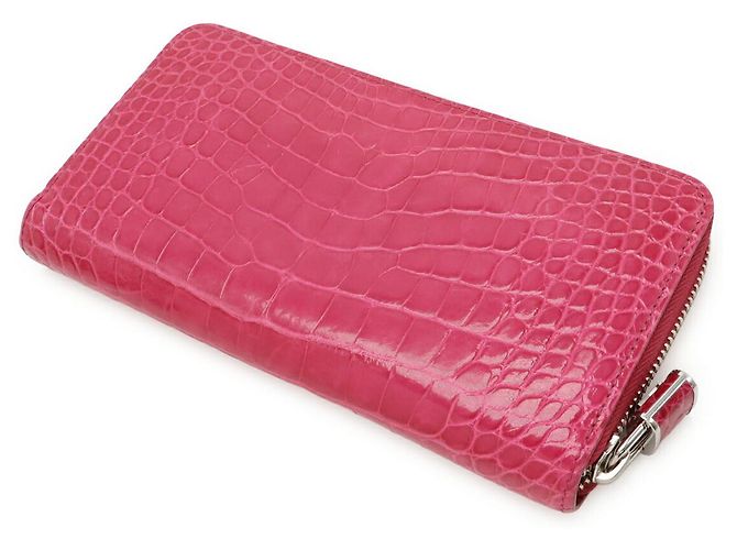Louis Vuitton Zippy Wallet Crocodile Long Wallet Pink - view 2