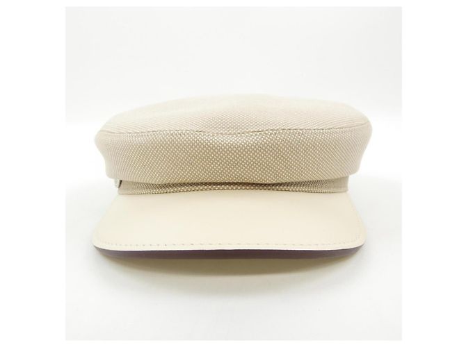 Hermès Cappellino Hermes H241082N Marrone Beige - vista 2