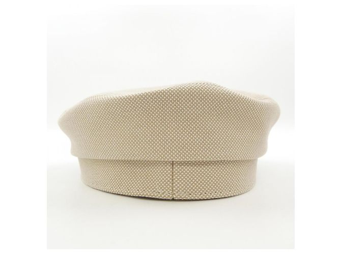 Hermès Cappellino Hermes H241082N Marrone Beige - vista 4