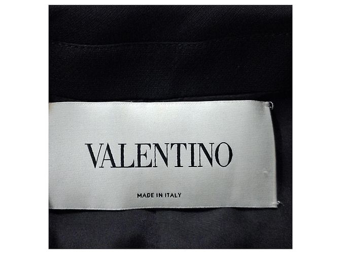 Valentino Garavani Valentino Plissiertes Mini-Kleid aus schwarzem Polyester - vista 3