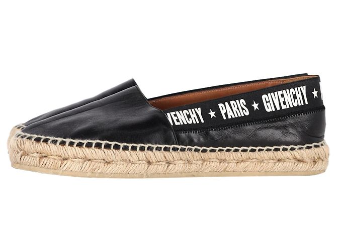 Espadrillas con logo Givenchy Capri in pelle nera - vista 4
