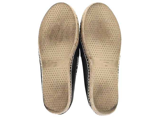 Espadrillas con logo Givenchy Capri in pelle nera - vista 6