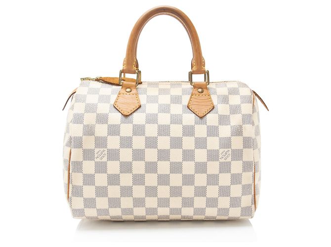 Louis Vuitton Damier Azur Speedy 25 Tasche Blau - Ansicht 3