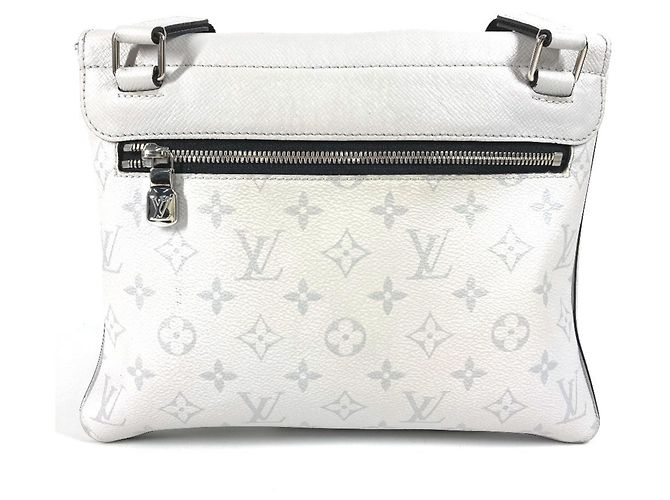 Borsa a tracolla Rama in Taiga Louis Vuitton Bianco - vista 2