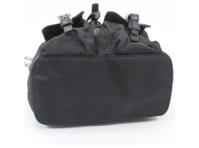 Borsa a Spalla in Nylon e Pelle Prada Nero - vista 6